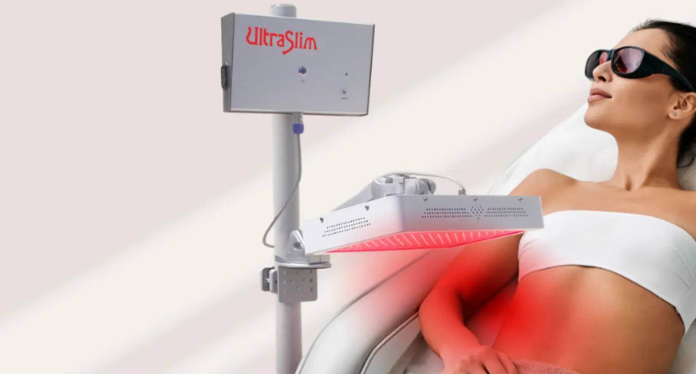 Therapeutic red light device used in UltraSlim body contouring
