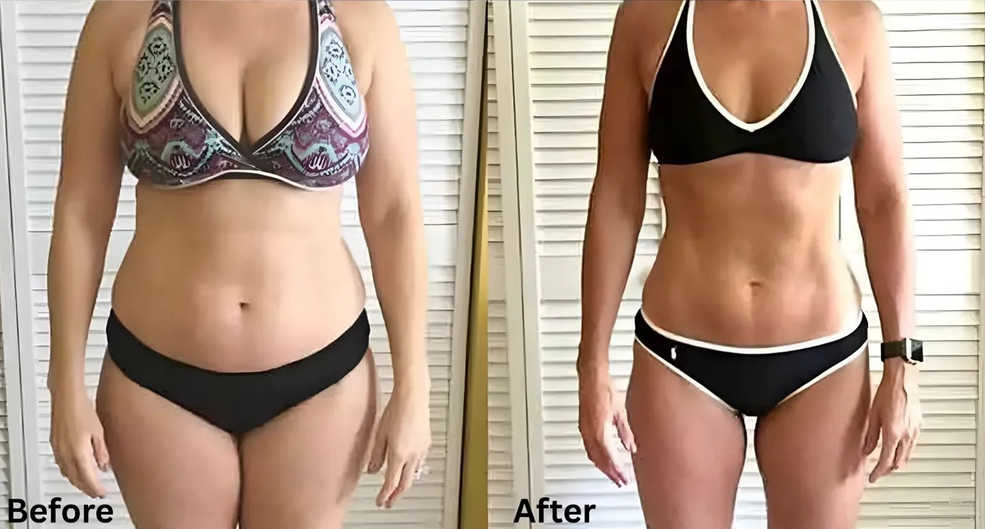 Weight Loss Plan before and after